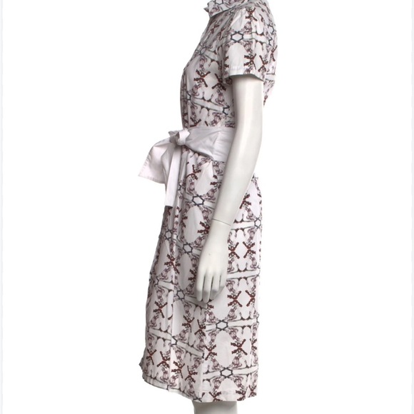 Carolina Herrera Born Free Limited Collection Printed Cotton Shirt Dress - Picture 4 of 12